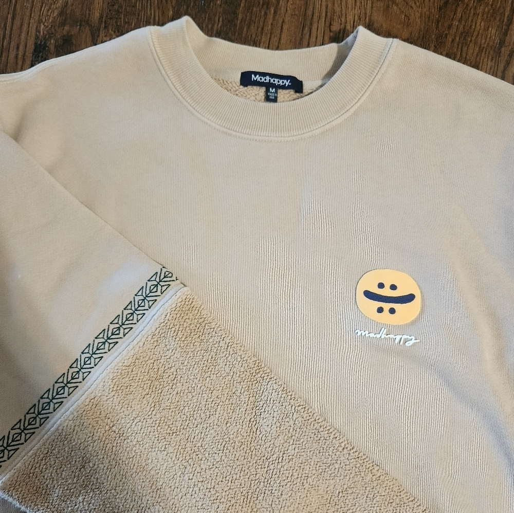 Madhappy NWOT Limited Edition Beige Sweatshirt Unisex size Medium